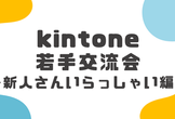 kintone若手交流会～新人さんいらっしゃい編～