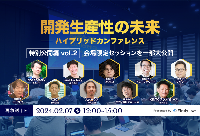 Findy Team+主催】開発生産性の未来〜ハイブリッド