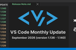 VS Code Monthly Update September 2026