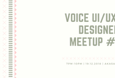 【参加費無料】Voice UI/UX Designer Meetup #1