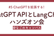 【増枠】ChatGPTを拡張する！ChatGPT APIとLangChainのハンズオン会