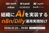 組織に​AIを​実装する​ ─ n8n / Dify 運用実践知LT