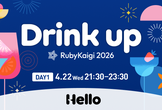 Hello Drink up at RubyKaigi 2026 Day1