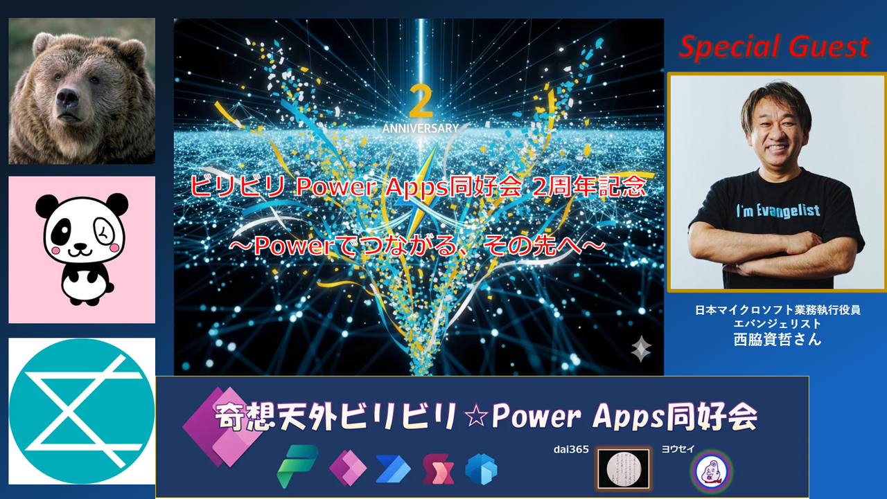 ビリビリ Power Apps同好会 2周年記念 〜Powerでつながる、その先へ〜