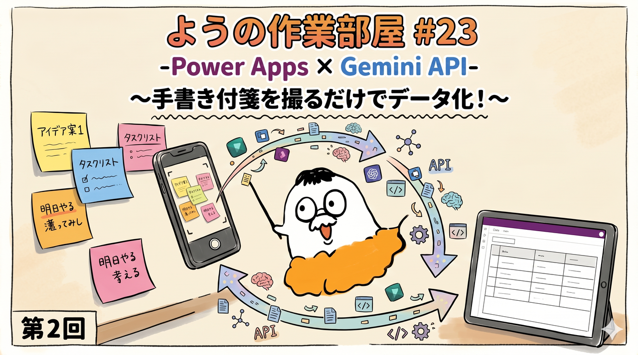 ようの作業部屋 #23 -Power Apps×Gemini API-
